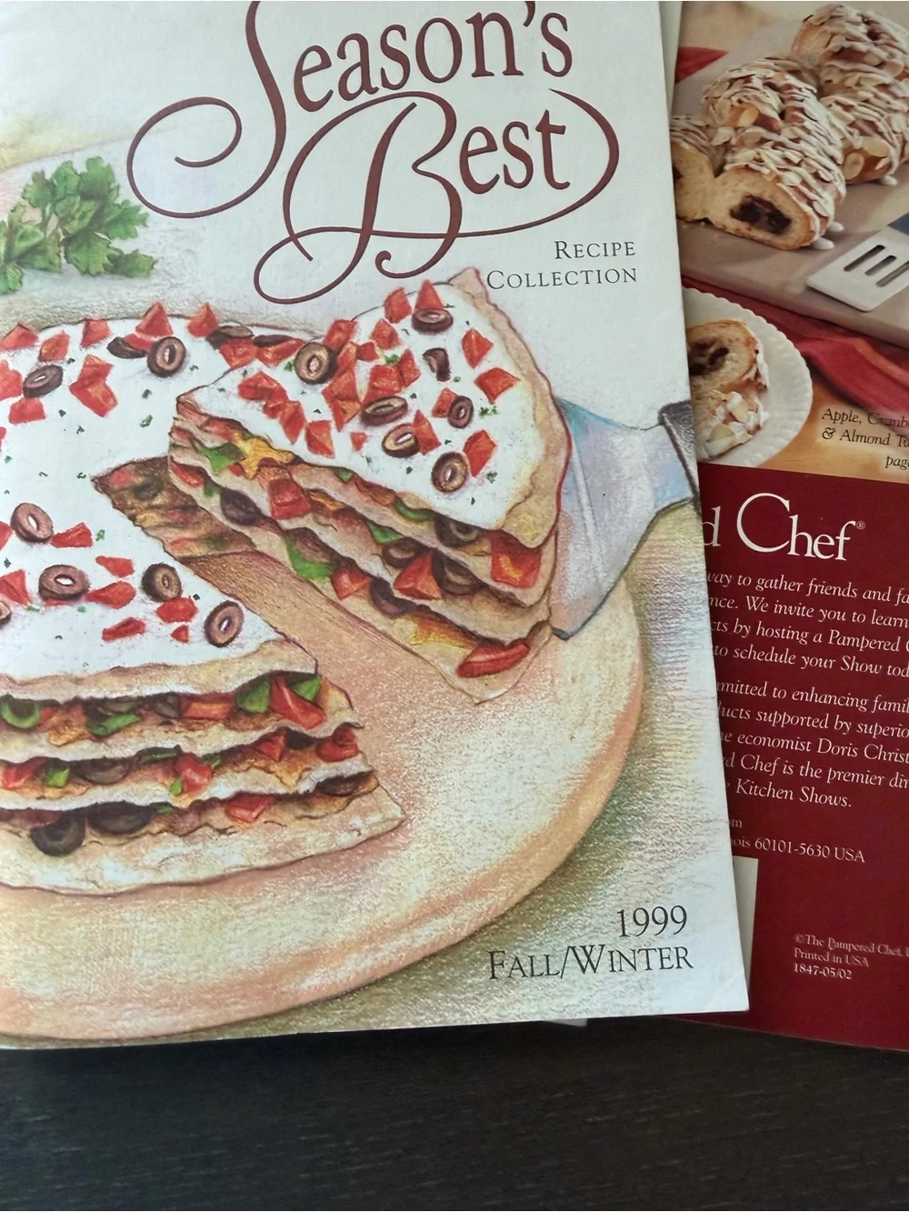Vintage Pampered Chef Season’s Best Cookbooks Set of 3